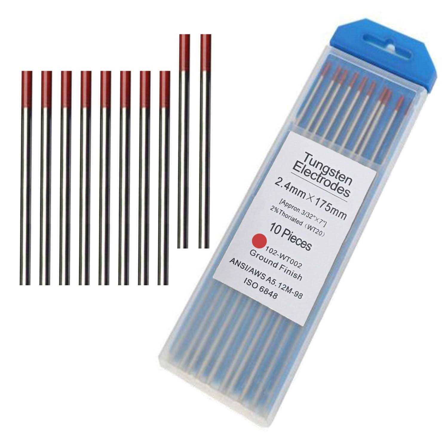 Tig Welding Tungsten Electrodes 2% Thoriated Welding Rods 7” 10-Pack - Image 3
