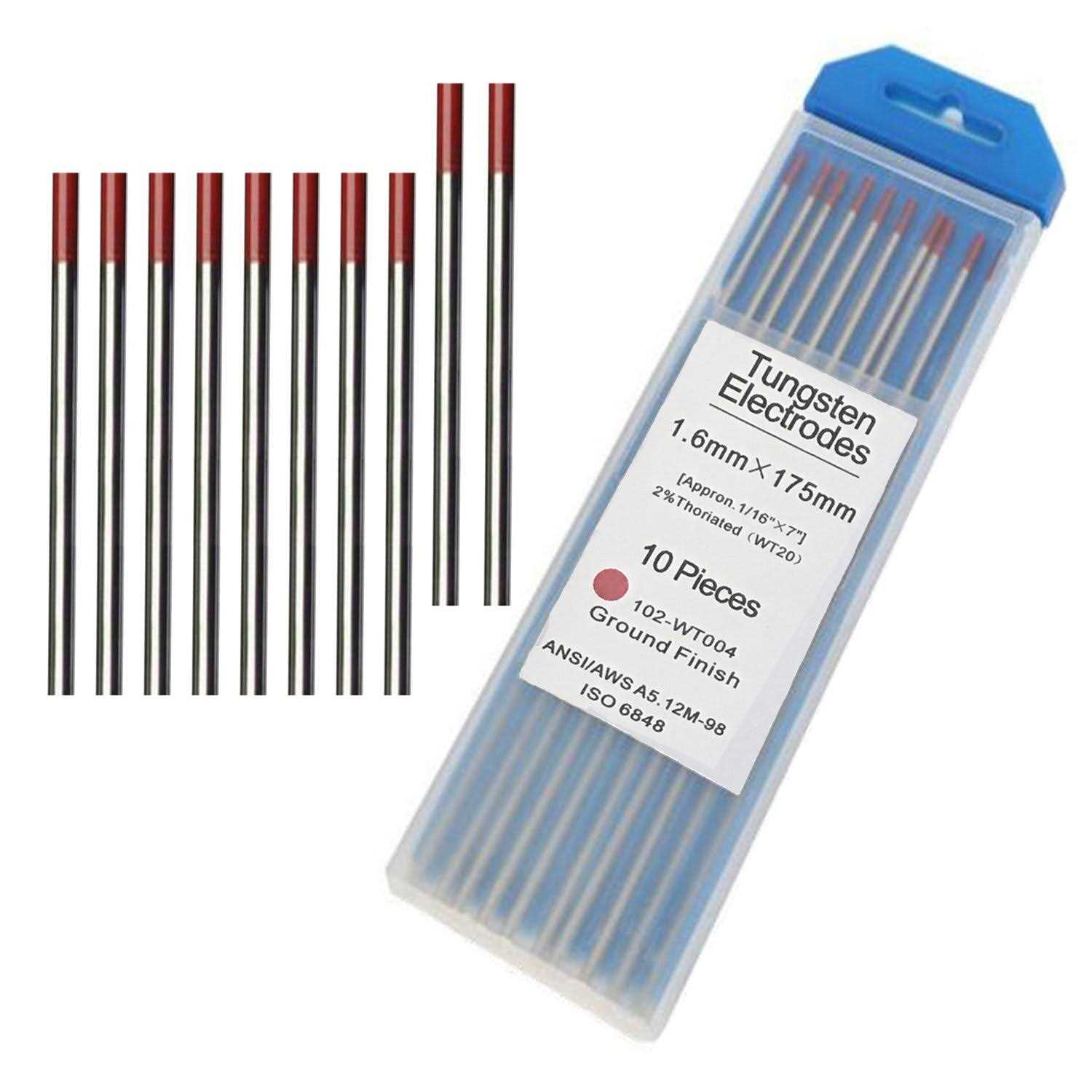 Tig Welding Tungsten Electrodes 2% Thoriated Welding Rods 7” 10-Pack - Image 3
