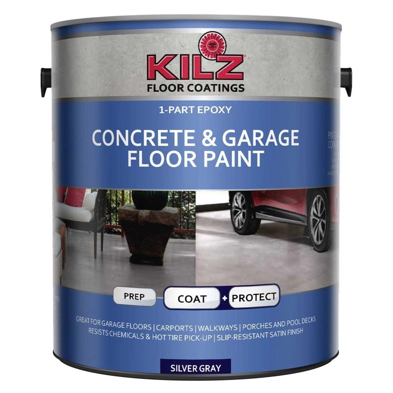 Kilz 1-Part Epoxy Acrylic Concrete and Garage Floor Paint L377611