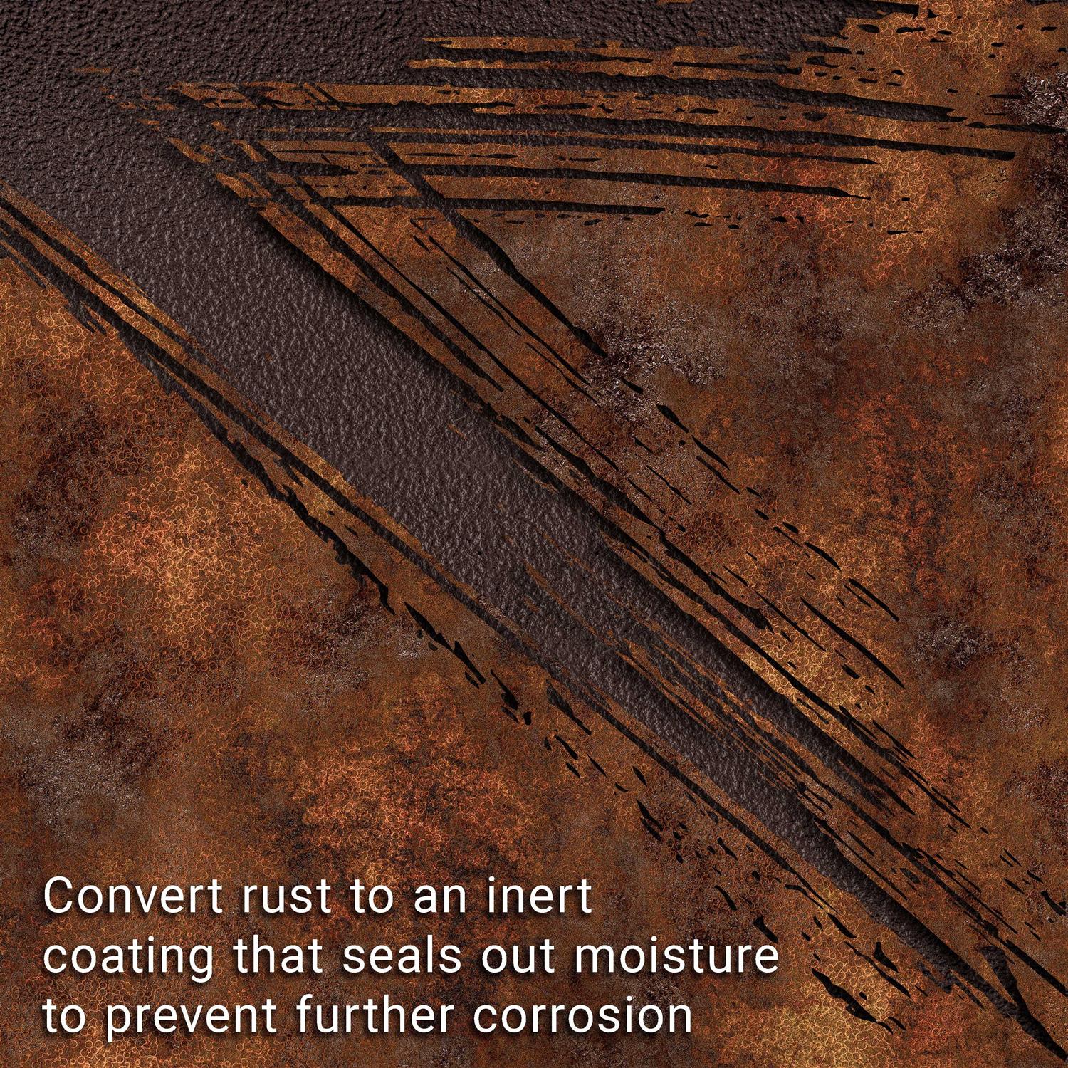 Barrier Bond Rust Off Professional Rust-Converter Coating -1 Gallon Bottle of Premium Rust Convertor Coating - Image 3