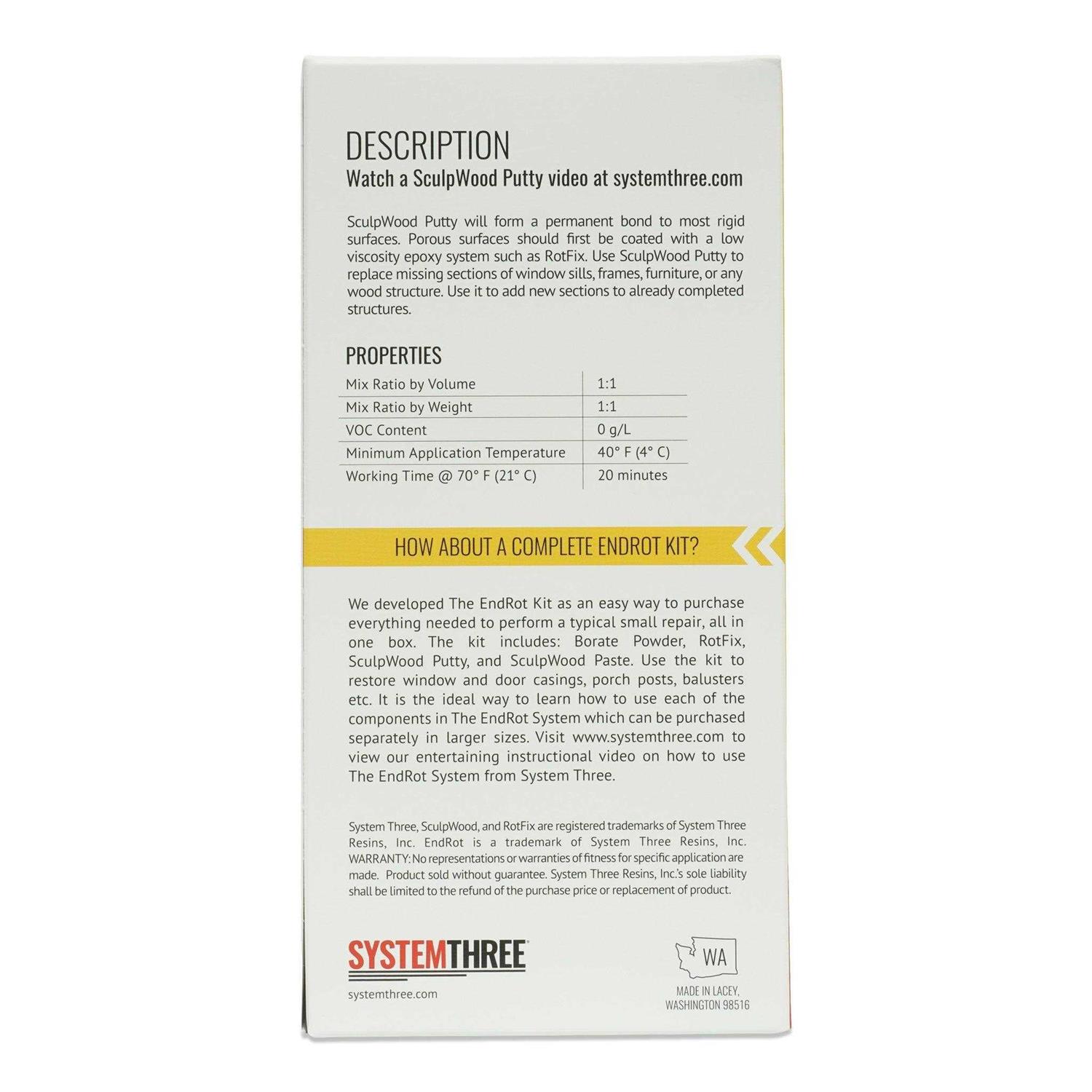 System Three Sculpwood Moldable Epoxy Putty Kit - Image 4