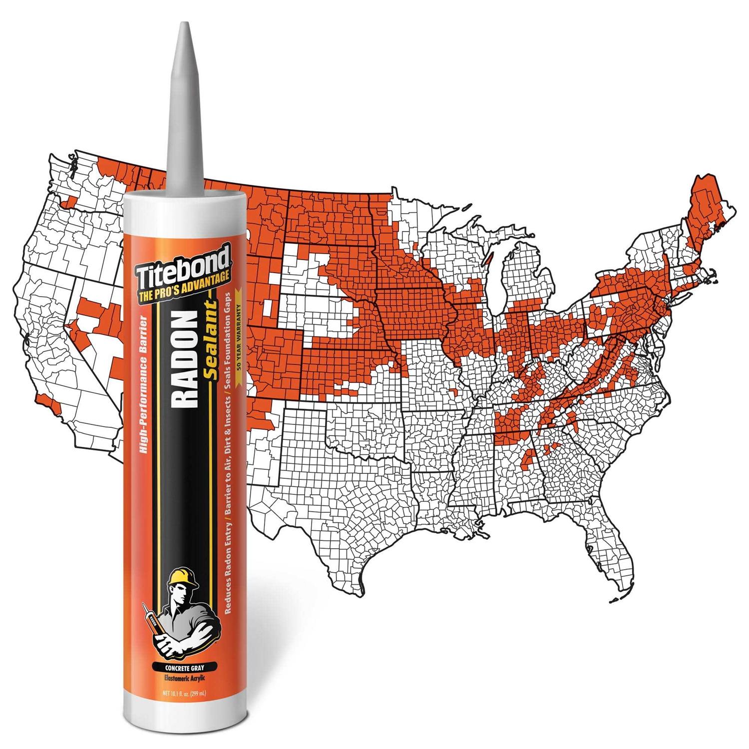 Titebond 10.1 oz Gray Radon Sealant - Image 5