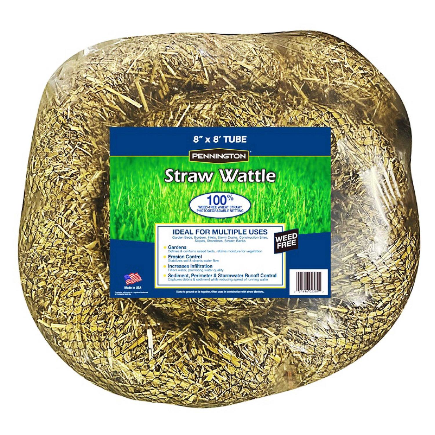 Pennington Straw Wattle 8 IN x 8 FT