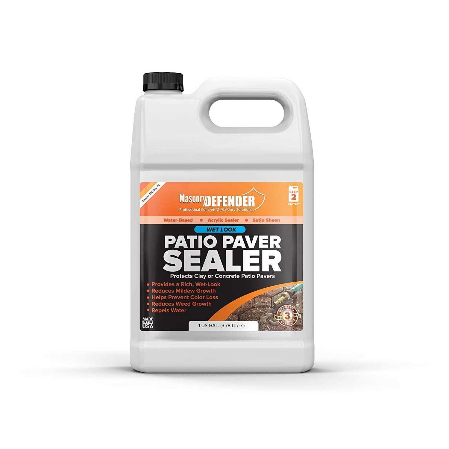 masonrydefender Gloss Wet Look Patio Paver Sealer 1 gal - Image 3