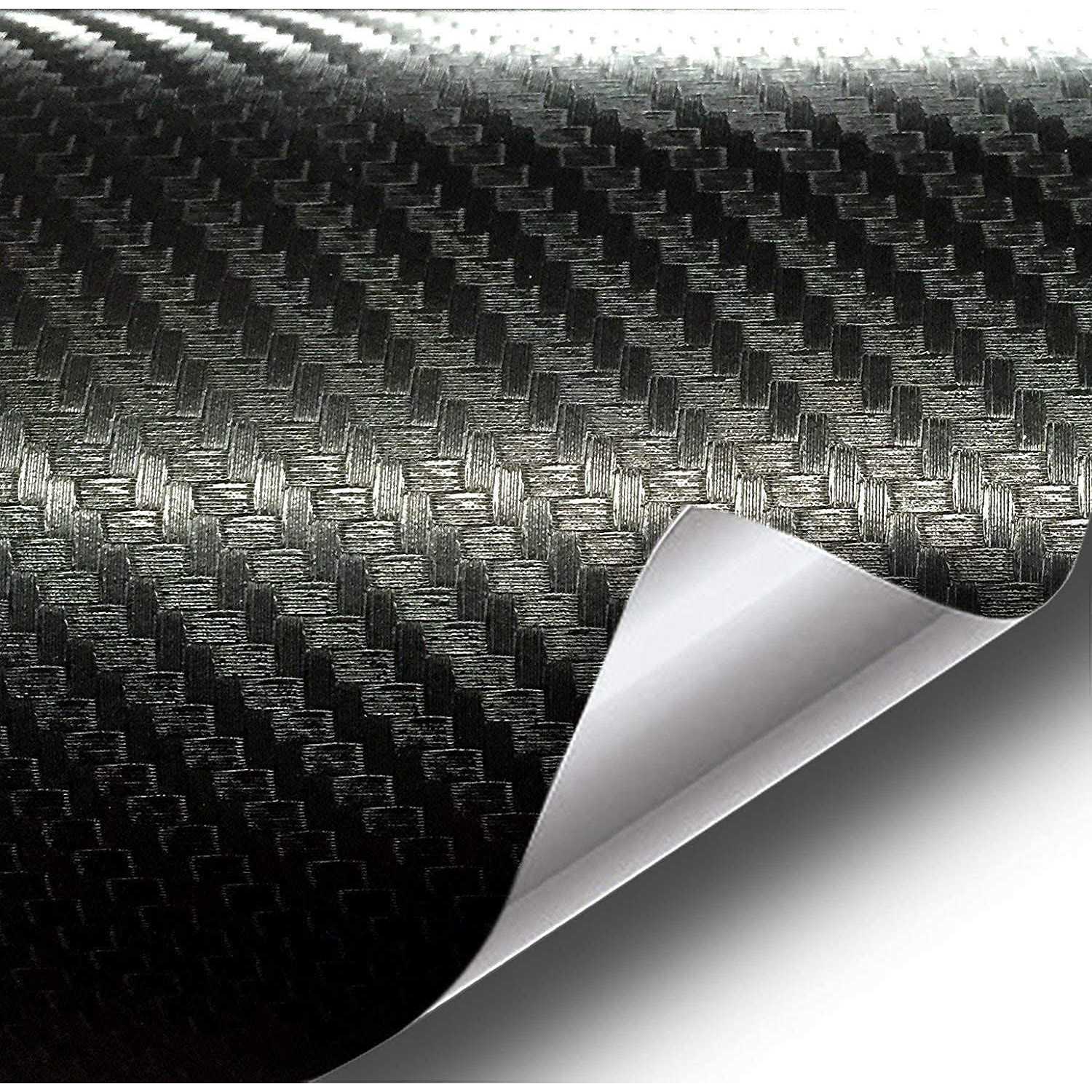 Vvivid Black Carbon Fiber Vinyl Detailing Wrap Tape DIY Roll - Image 3
