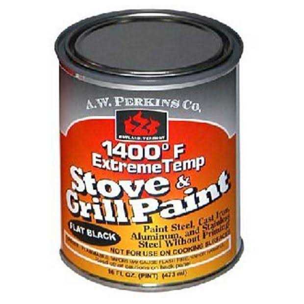 AW Perkins 1400 Deg F Black Stove Paint Brush-On - Image 3