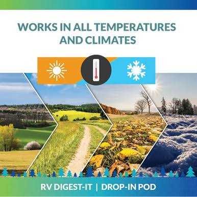 Unique RV Digest-It Black Tank Treatment Concentrated Drop-In Pod Toilet Treatment - Image 5