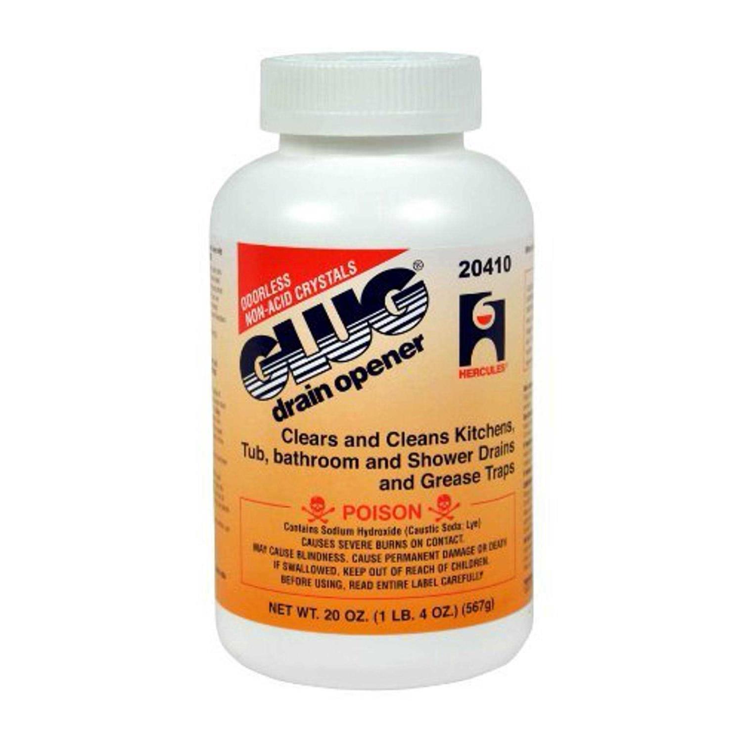 Oatey Hercules Glug Crystal Drain Opener 20 oz