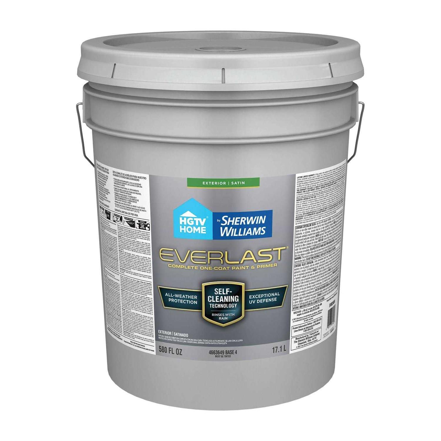 HGTV Home by Sherwin-Williams Everlast Satin Base 1 Self-Cleaning Paint