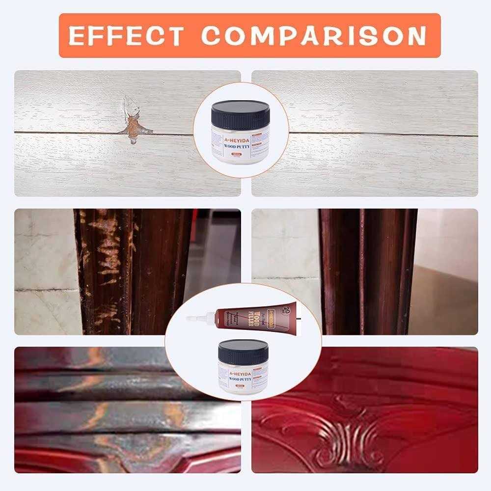 Wood Furniture Repair Kit Wood Filler Hardwood Floor Scratch Repair Furniture Touch Up Kit - Image 3