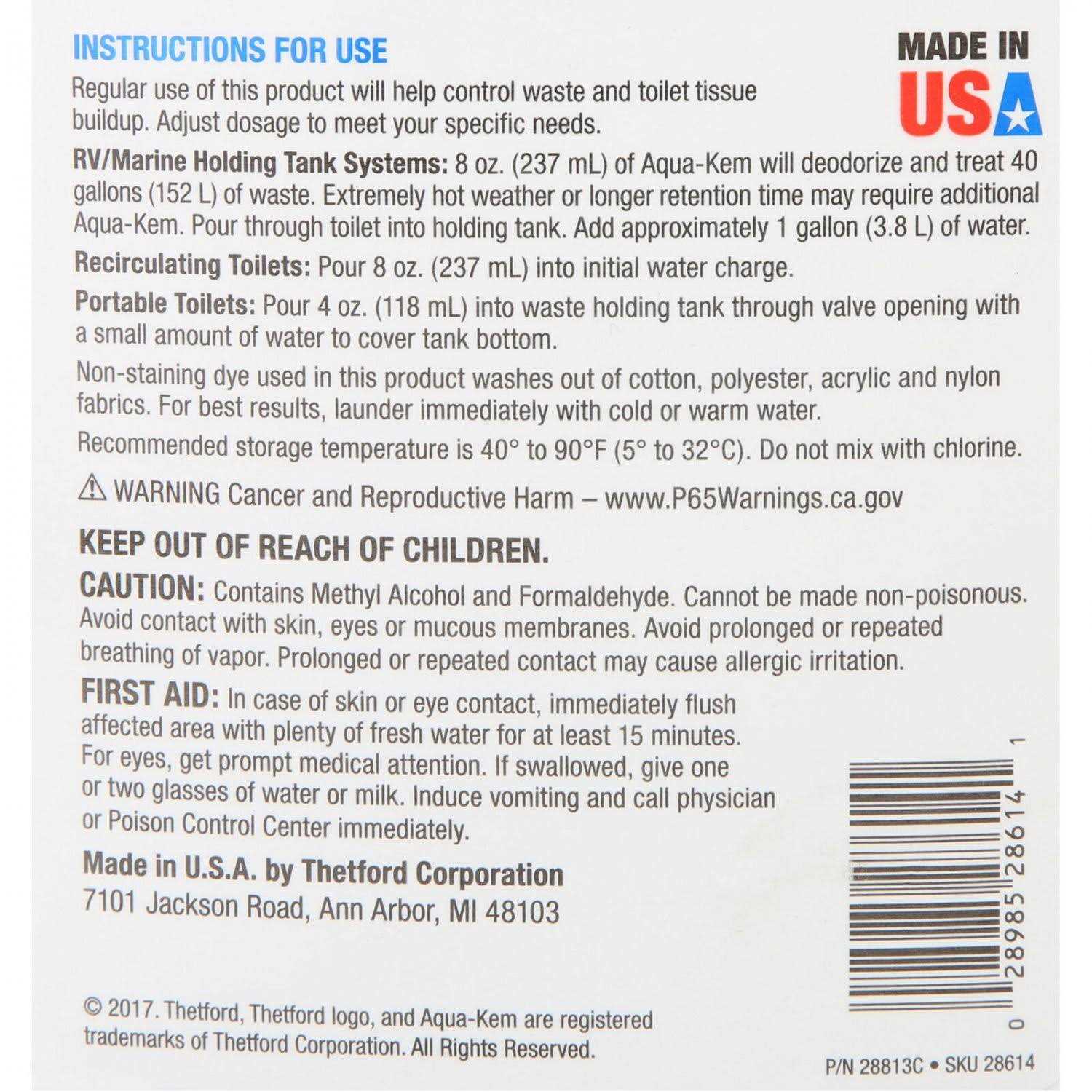 Thetford Waste Holding Tank Treatment - Image 3