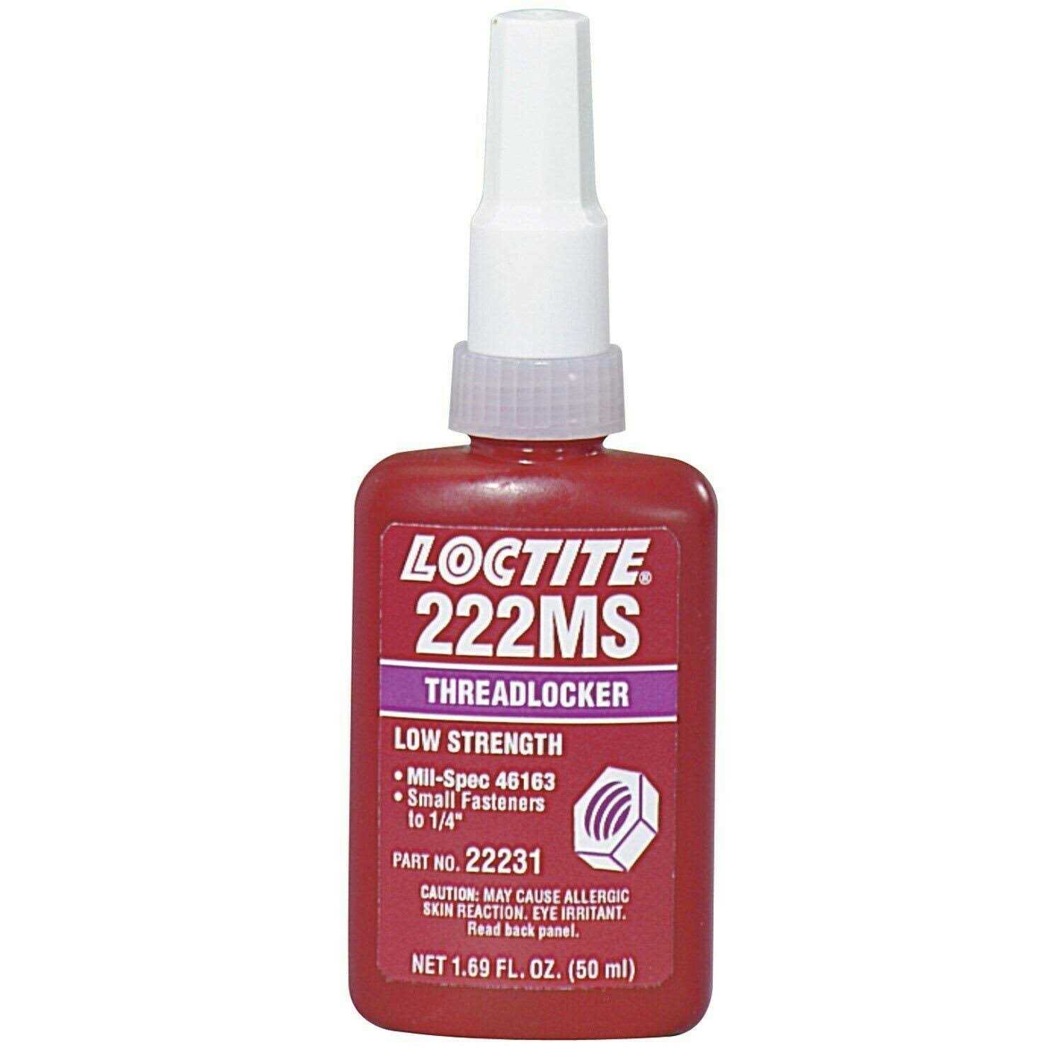 Loctite 222MS Threadlocker Low Strength/Small Screw
