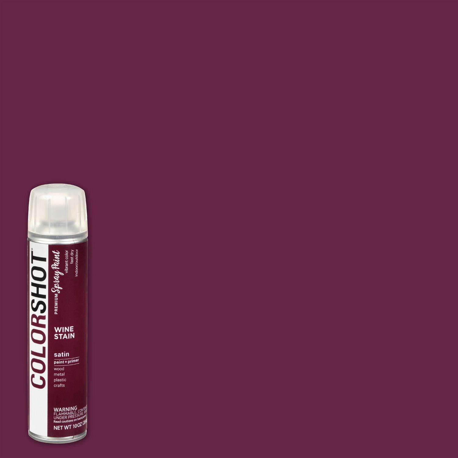 Colorshot Premium Multi-Surface Satin Wine Stain Spray Paint - Image 3