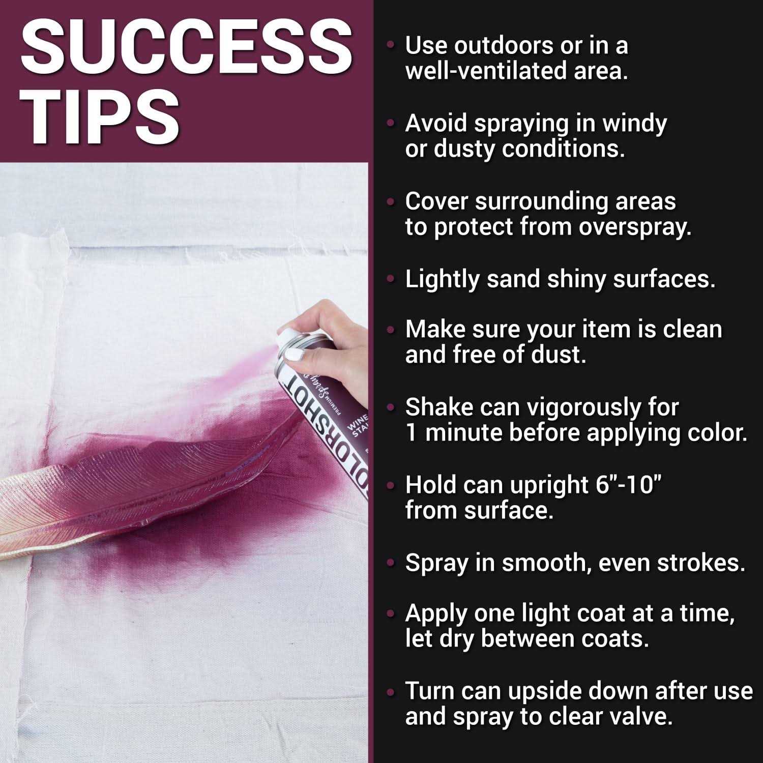 Colorshot Premium Multi-Surface Satin Wine Stain Spray Paint - Image 4