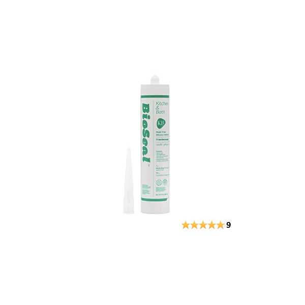 BioSeal 100% Silicone Sealant Caulk Waterproof and No Odor 10.1 Ounce Cartridge - Image 3