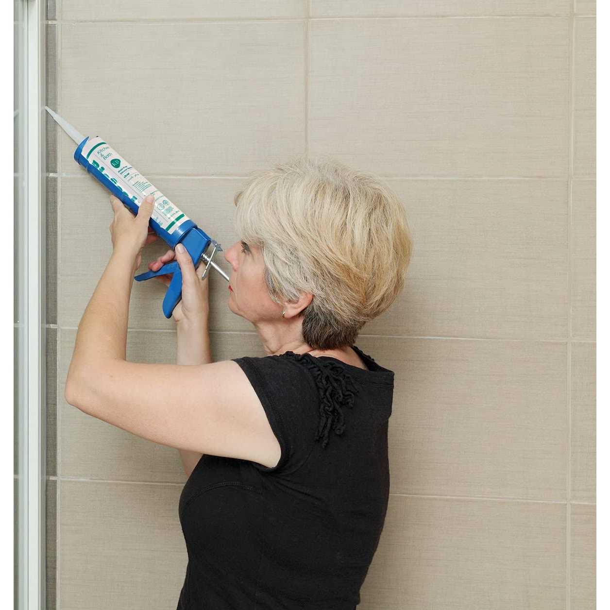 BioSeal 100% Silicone Sealant Caulk Waterproof and No Odor 10.1 Ounce Cartridge - Image 4