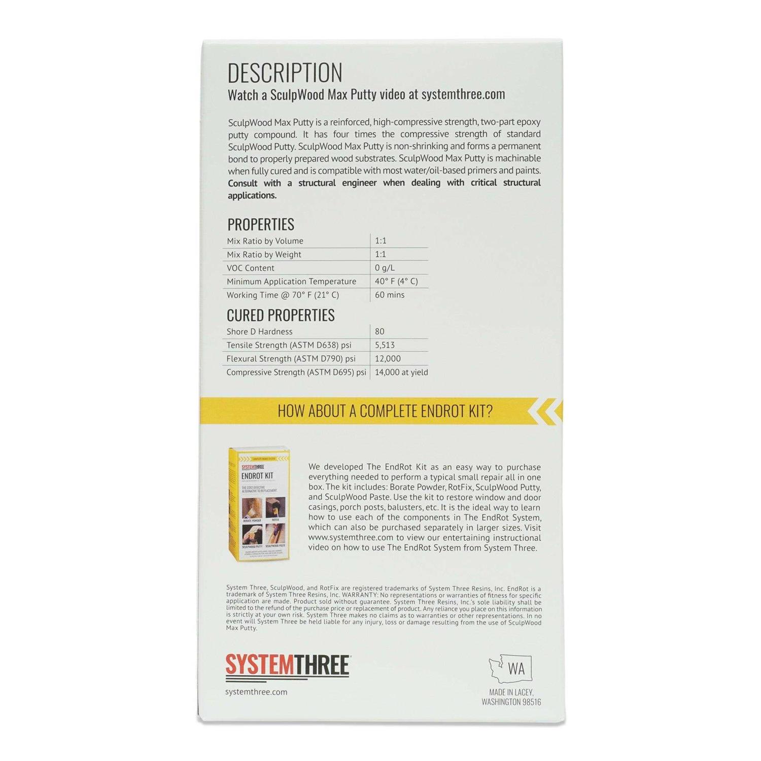 System Three SculpWood Max Putty - Image 3