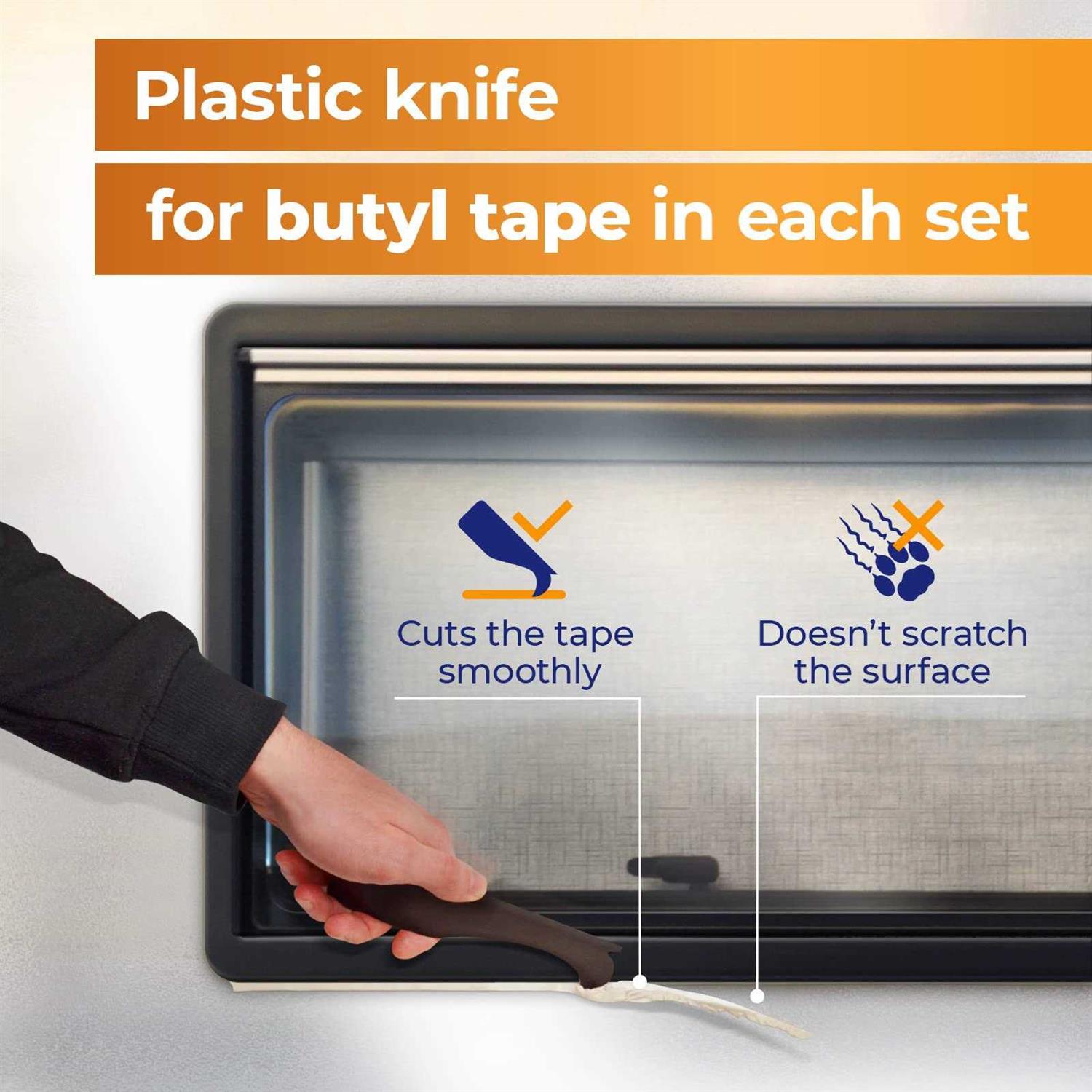 TAPEM Butyl Tape 1/8 x 3/4 x 30 ft Butyl Sealant Tape - Image 3