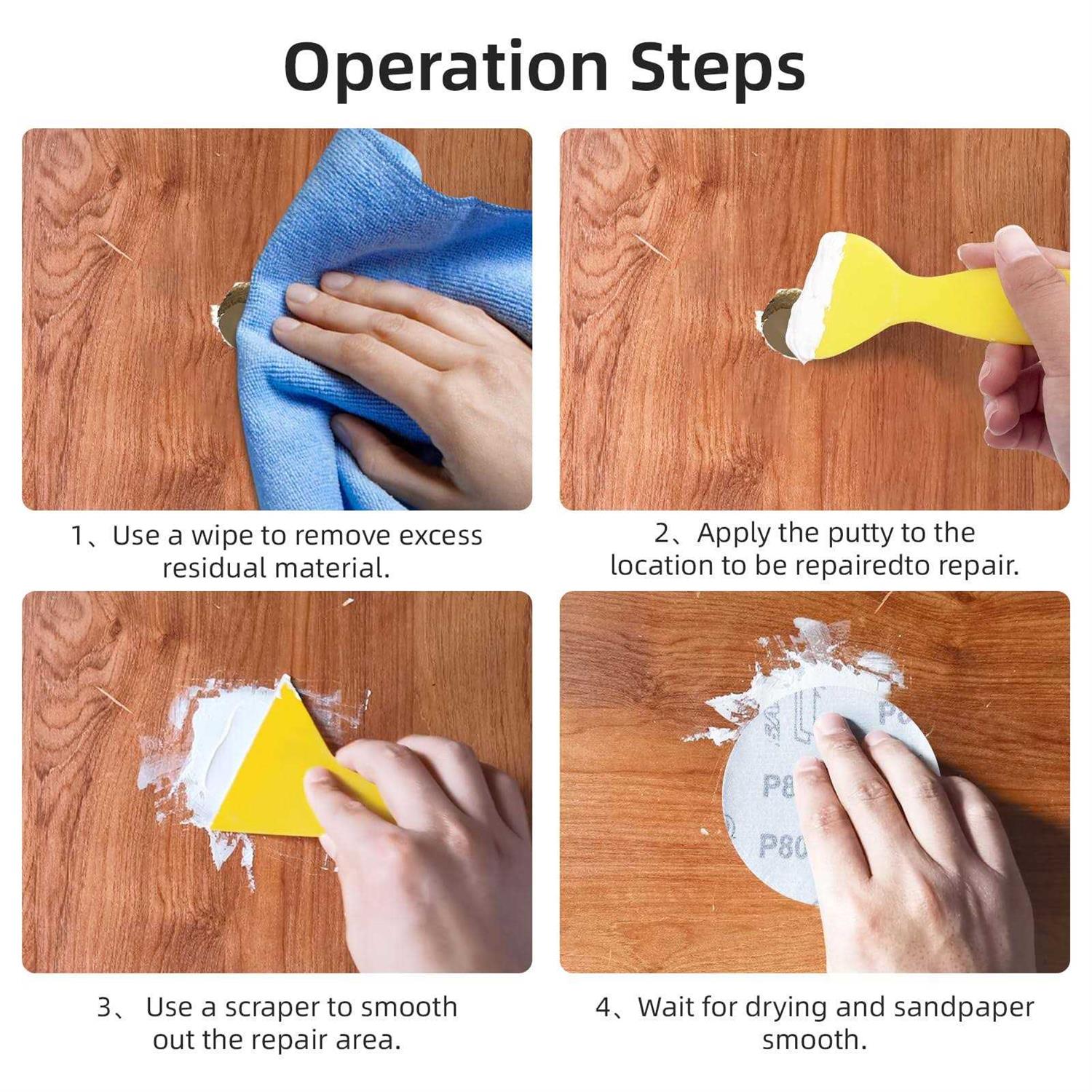 BONCART Wood Filler Putty,Wood Filler Paintable,Wood Repair Putty Stainable,9.87 Ounce - Image 3