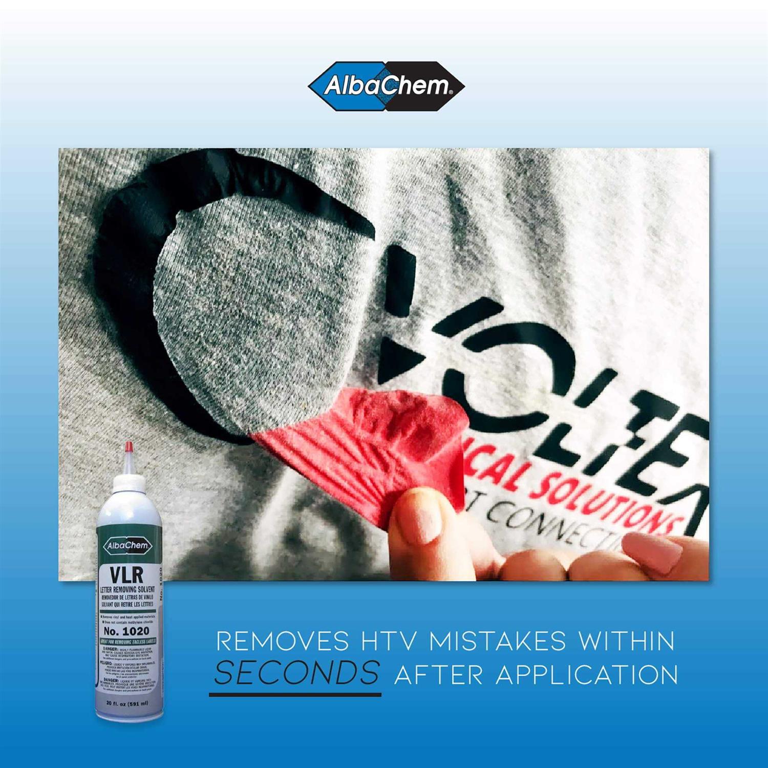 albachem Heat Transfer Vinyl Remover for Fabrics 20 fl. oz - Image 5