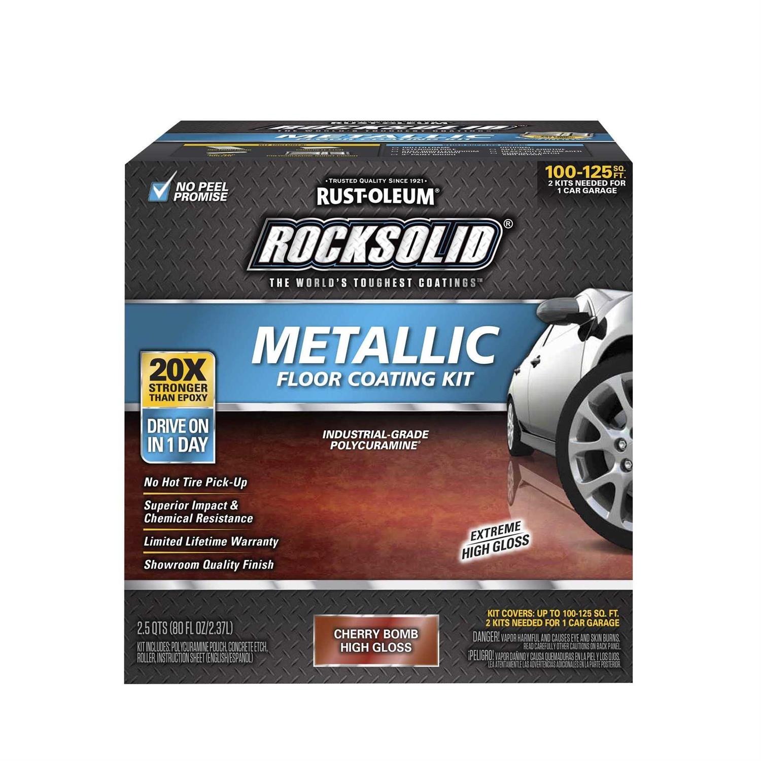Rust-Oleum RockSolid Polycuramine Metallic Floor Coating Kit