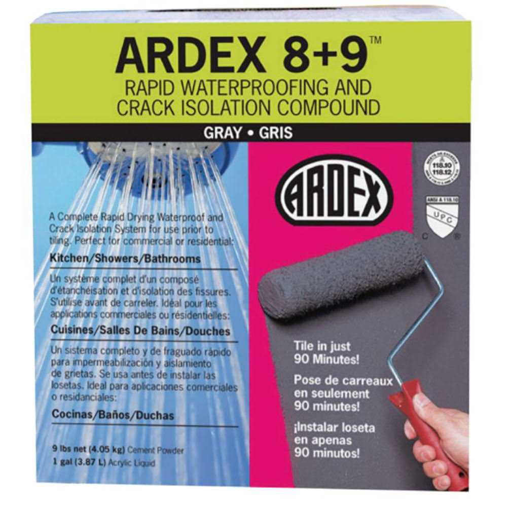 Ardex 8+9 Rapid Waterproofing and Crack Isolation Compound Kit - Image 4