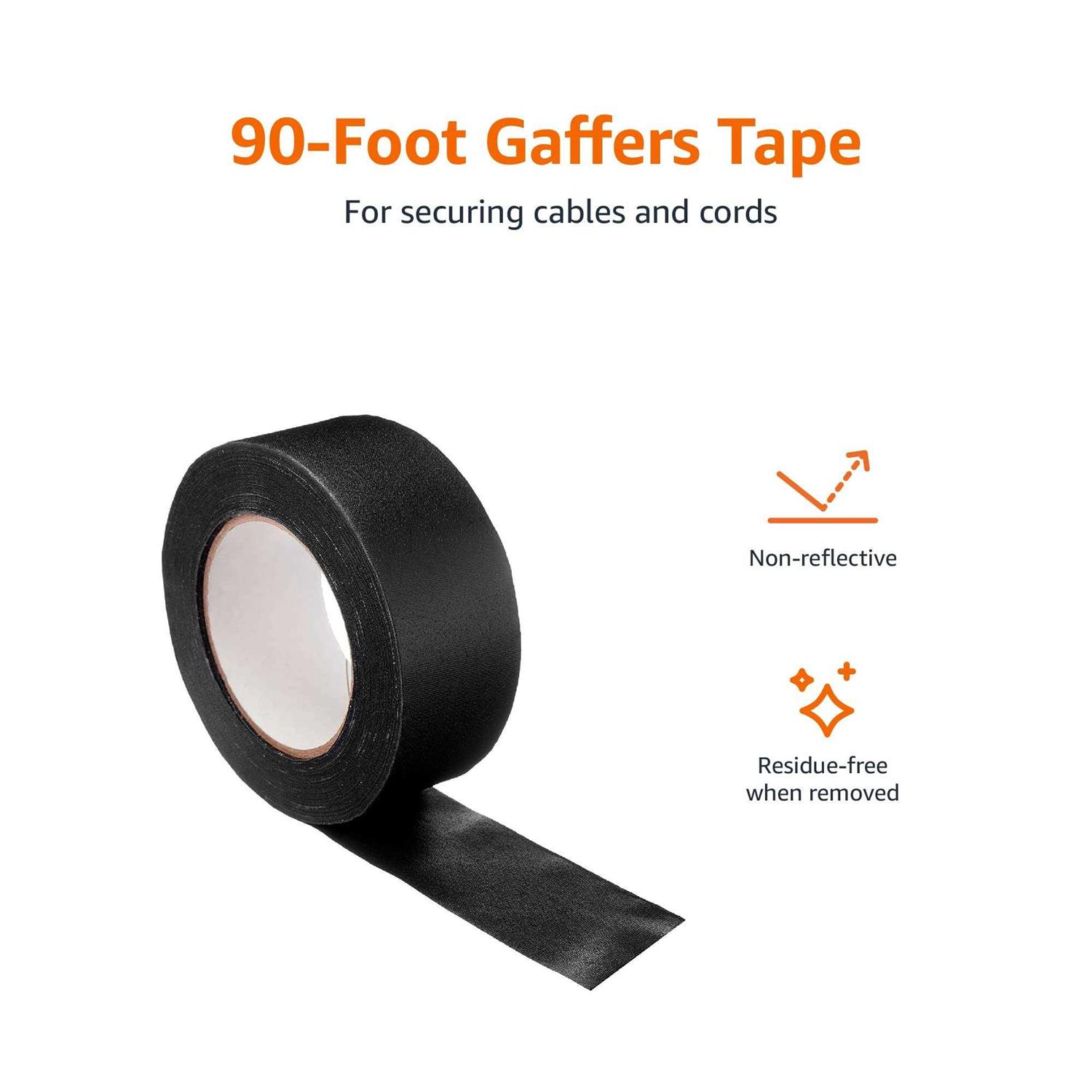 Amazon Basics No Residue Non-Reflective Gaffers Tape - Image 3