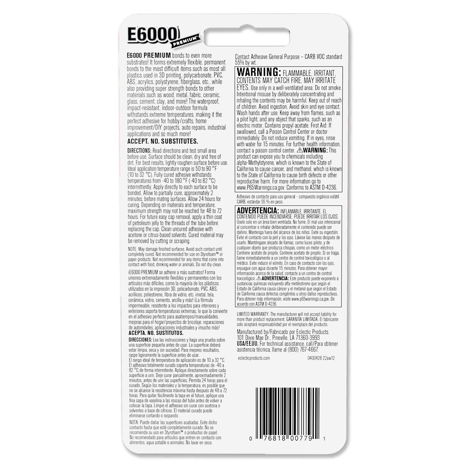 E6000 Premium Contact Adhesive - Image 2