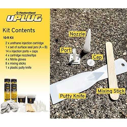 uPlug Concrete Foundation Crack Repair Kit. Repair Leaking Basement & Foundation Wall Cracks & Seams - Image 4