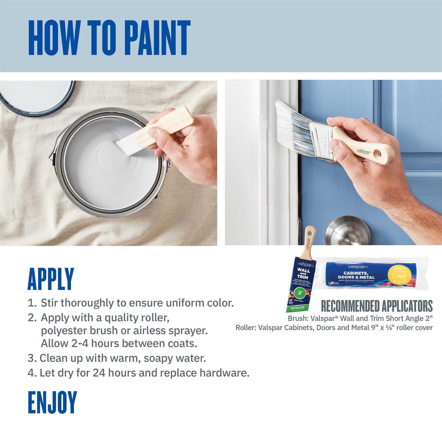 Valspar High-gloss Ultra White Acrylic Interior/Exterior Door and Trim Paint - Image 4