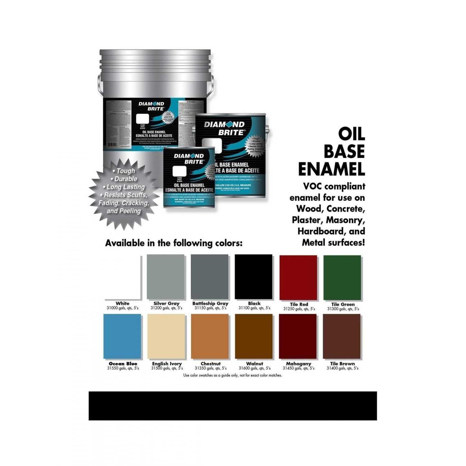 Diamond Brite 5 gal Oil Base All Purpose Enamel Paint - Image 2