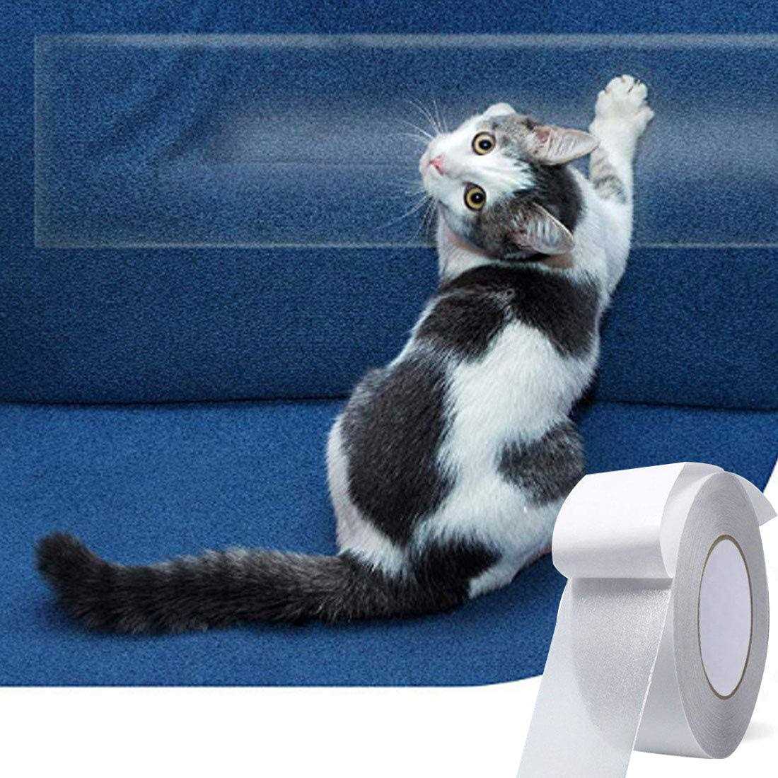 Your Tape Anti Scratch Cat Training Tape,Transparent Clear Double Sided Cat Scratch Deterrent Tape, Furniture Protection Tape Sofa and Door Frame - Image 5
