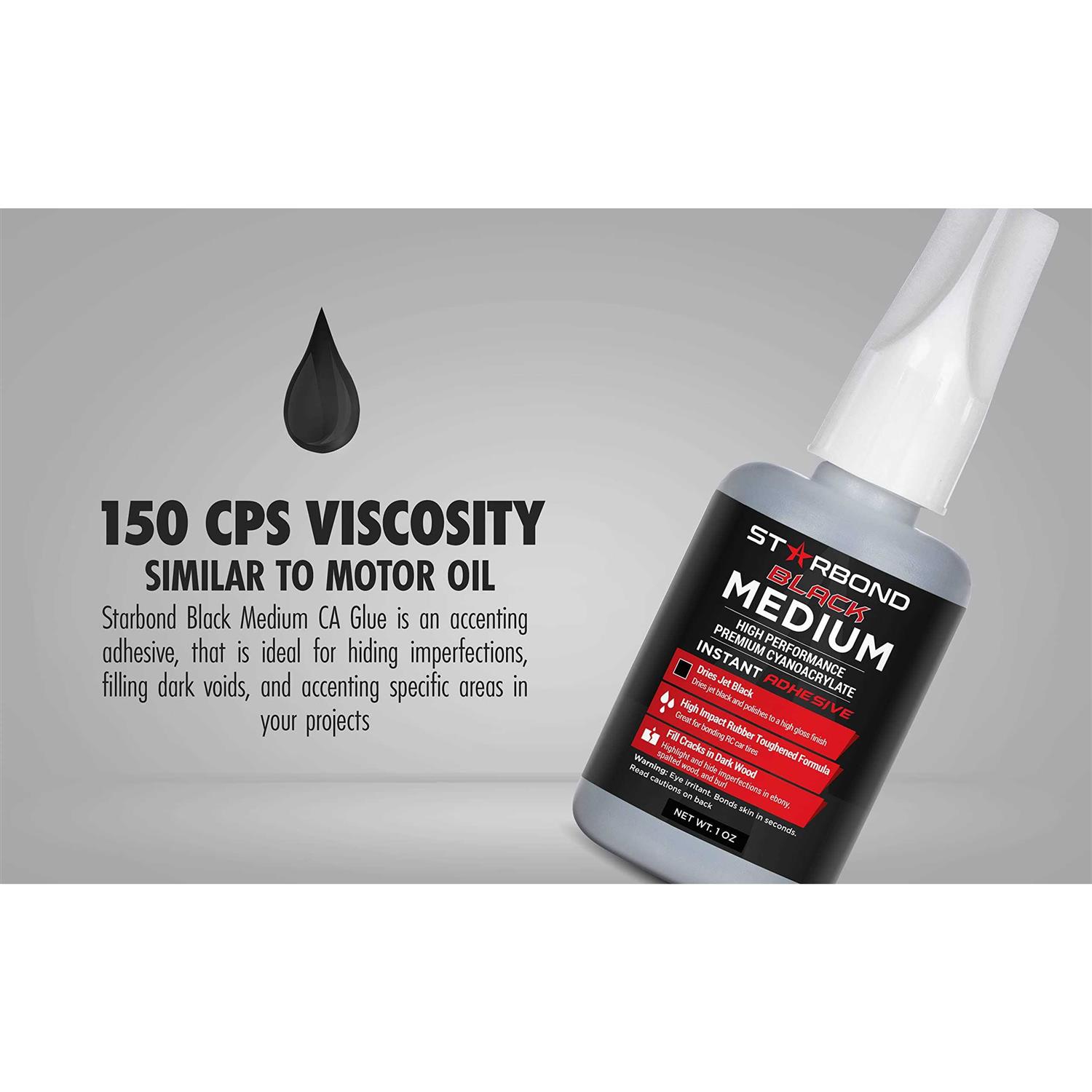 Starbond Black Medium CA Glue KE-150 - Image 5