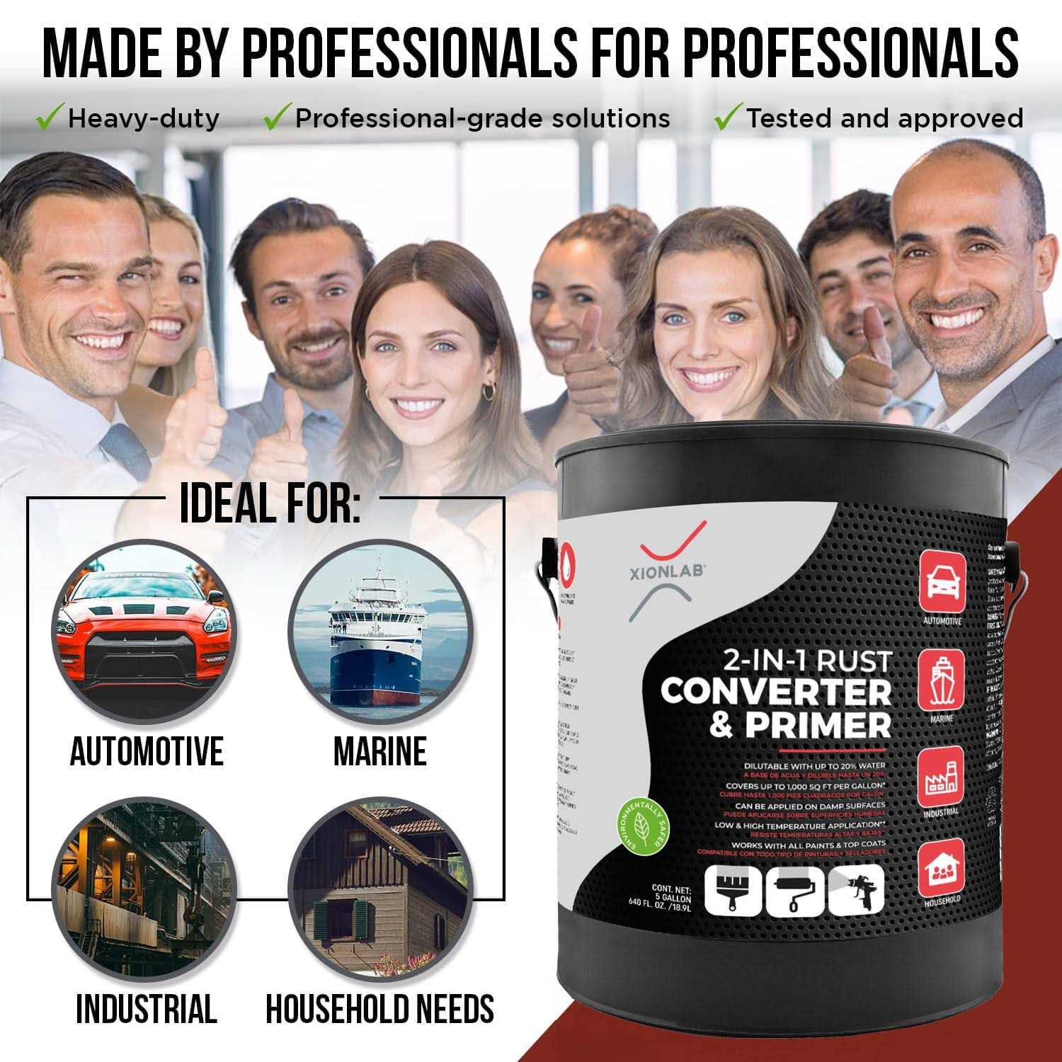 Xion Lab 2 in 1 Rust Converter & Metal Primer - Image 4