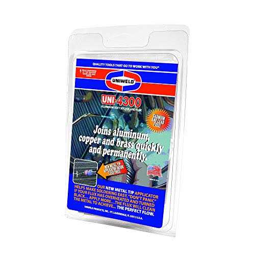 Uniweld P4kd9s Aluminum Soft Solder Kit With Metal Tip Flux Applicator - Image 5