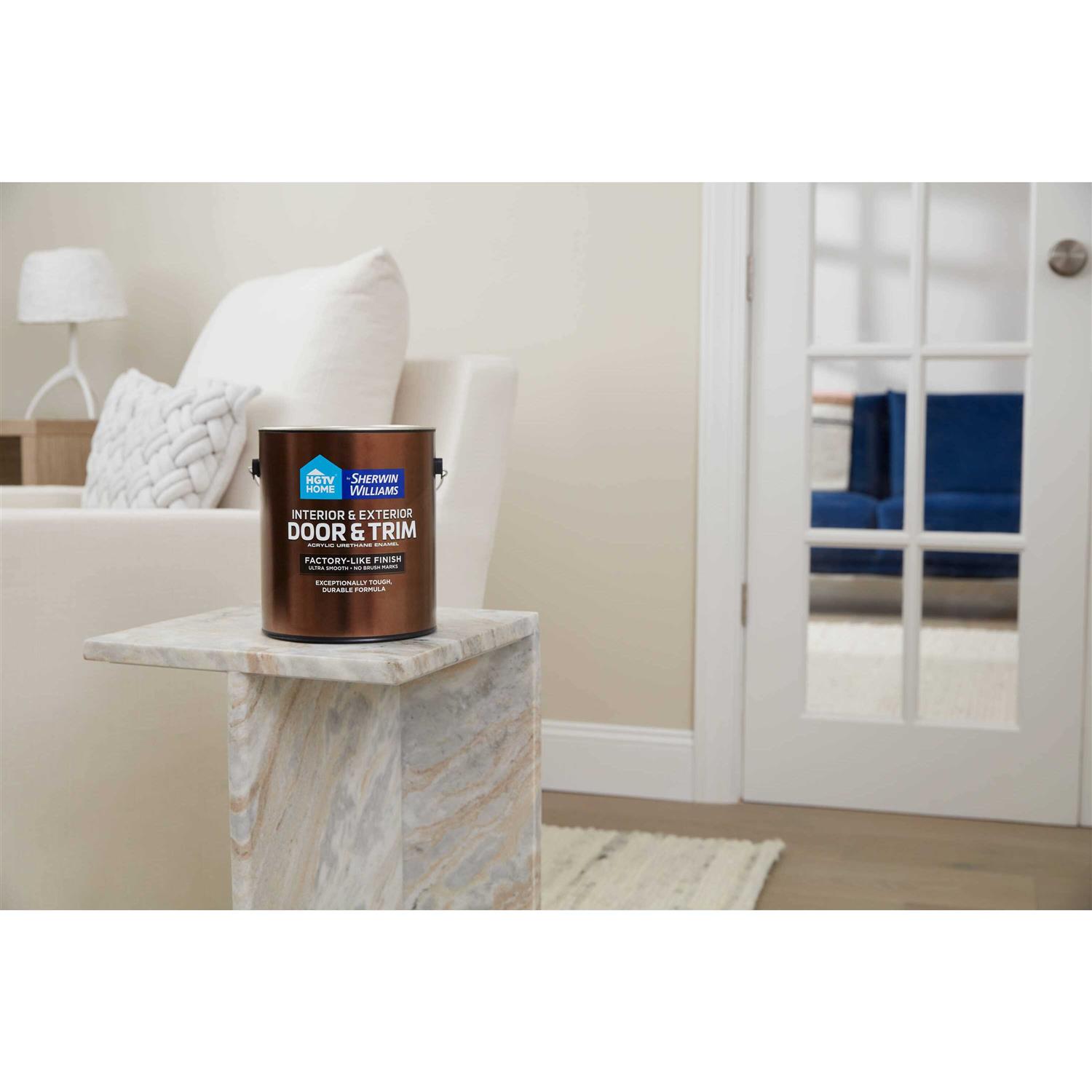 HGTV HOME by SherwinWilliams Satin Ultra White Acrylic Interior