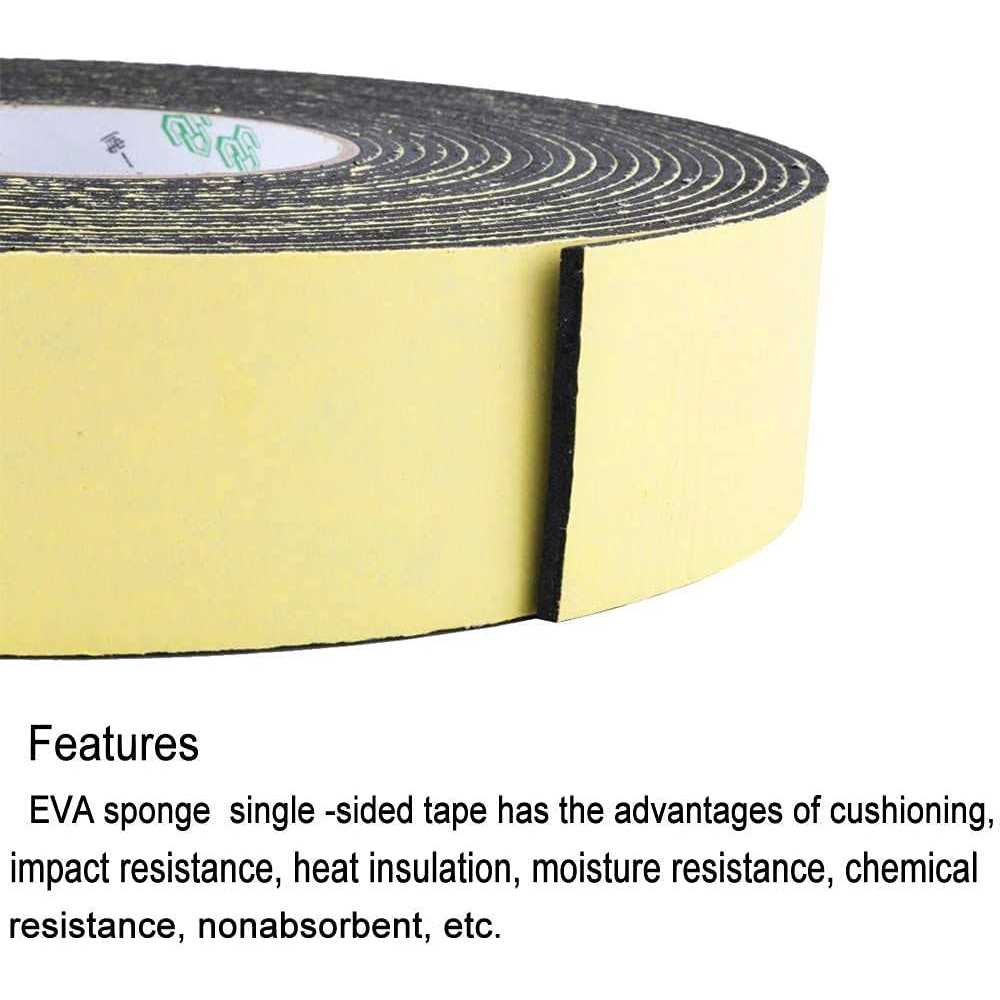 ToLanbbt High Density Foam Insulation Tape Adhesive Seal - Image 5