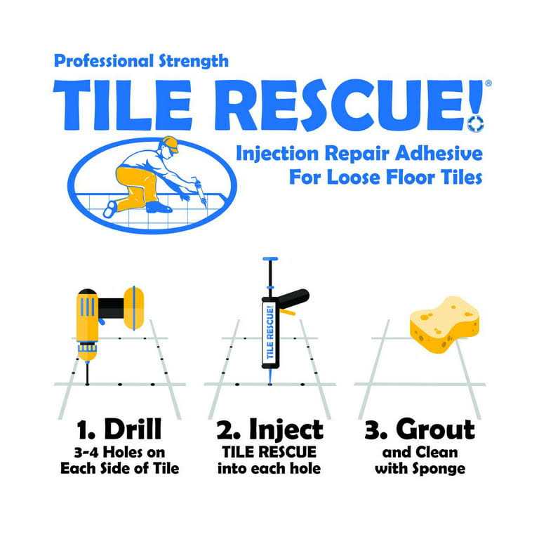 Tile RESCUE Injection Repair Adhesive 2-Pack Tile and Stone Flooring Adhesive - Image 3