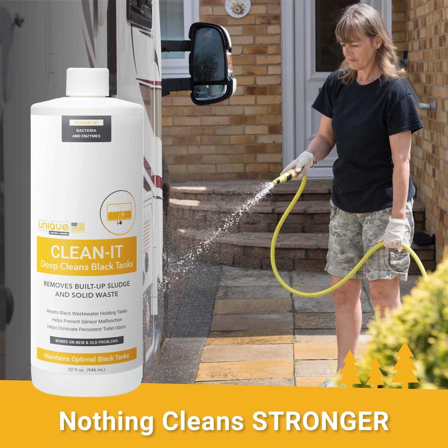 Unique Clean-It RV Black Tank Cleaner Enzyme Liquid - Image 3
