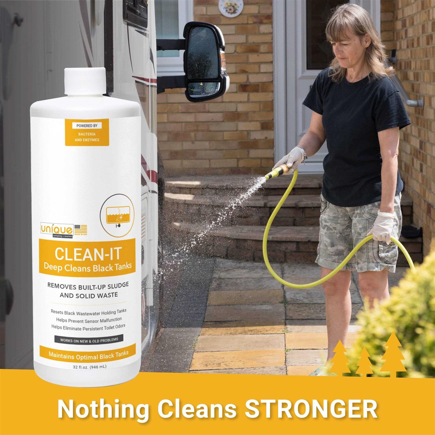 Unique Clean-It RV Black Tank Cleaner Enzyme Liquid - Image 3