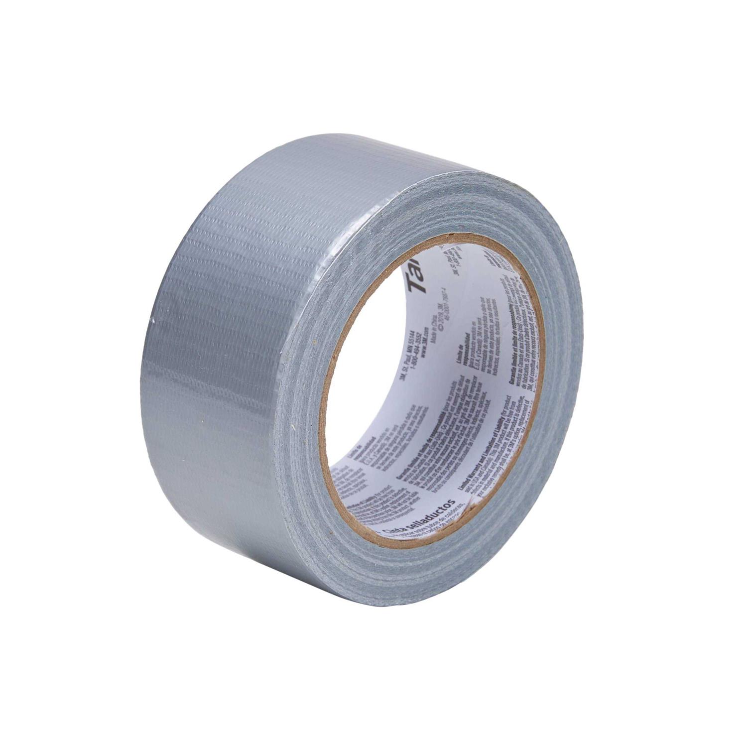 3M Utility Gray Rubberized Duct Tape 1.88-in x 30 Yard Cotton - Image 3
