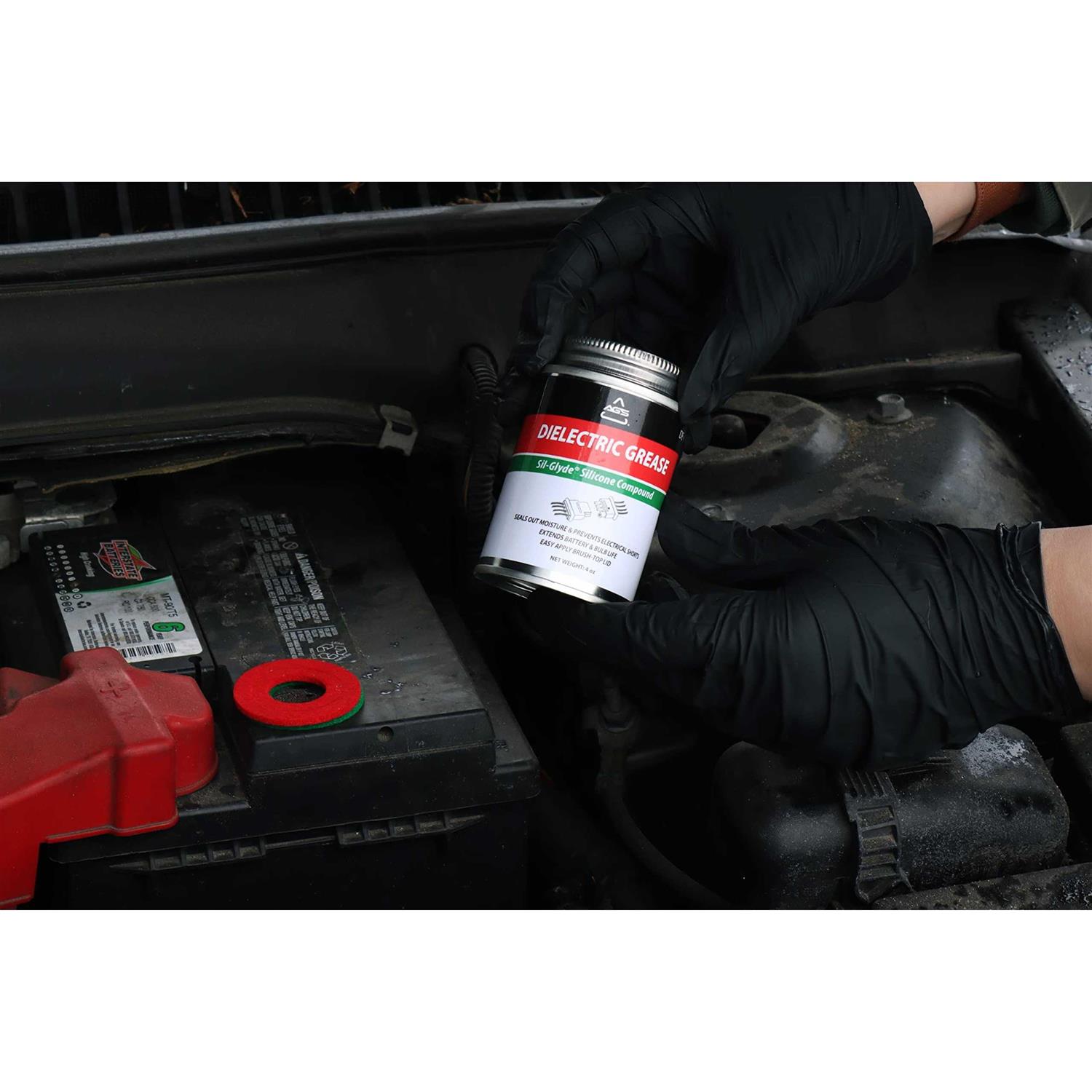 AGS Automotive Solutions Dielectric Grease 4oz Brush Top - Image 5