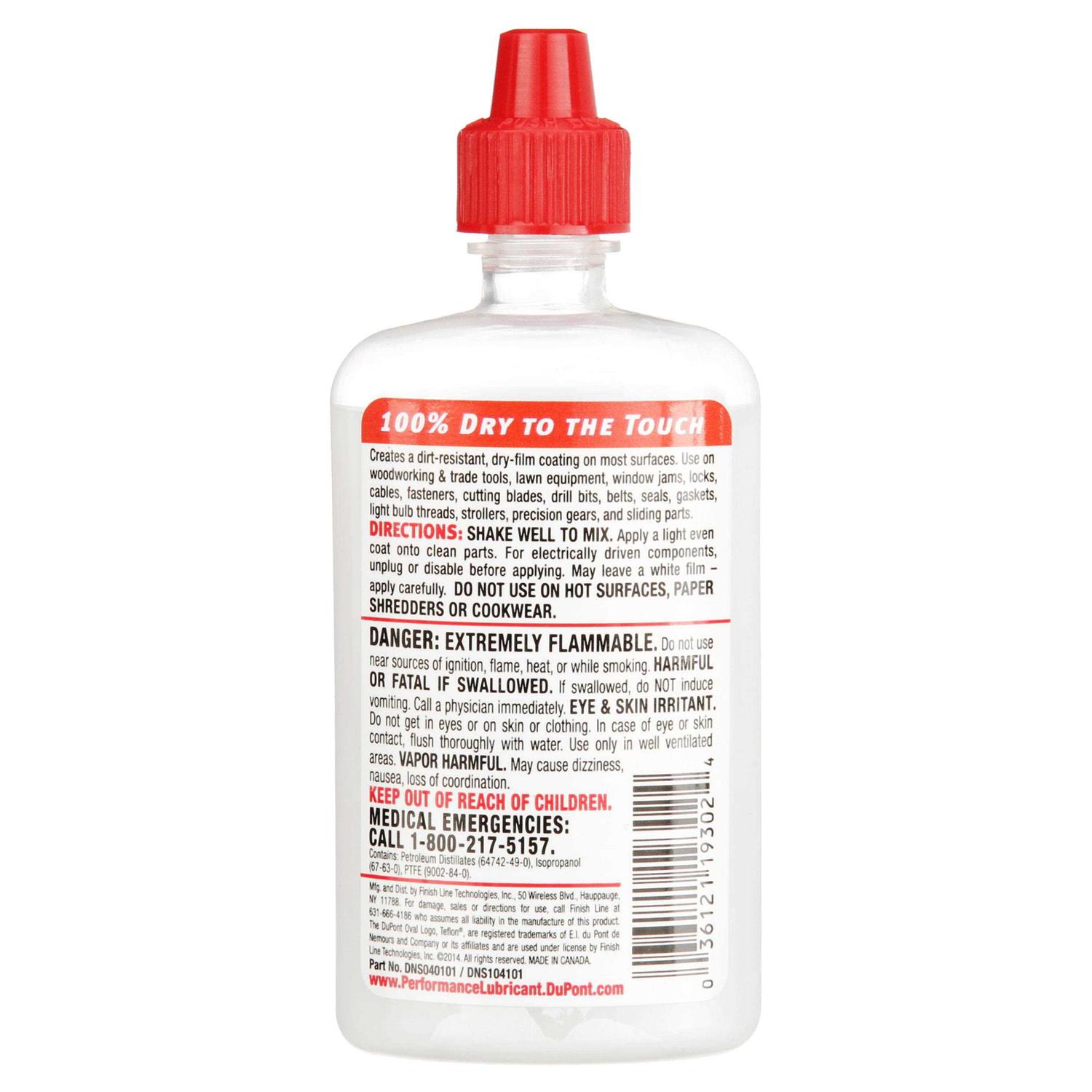 Dupont Non-Stick Dry-Film Lubricant with Teflon 4 fl. oz. Bottle - Image 2