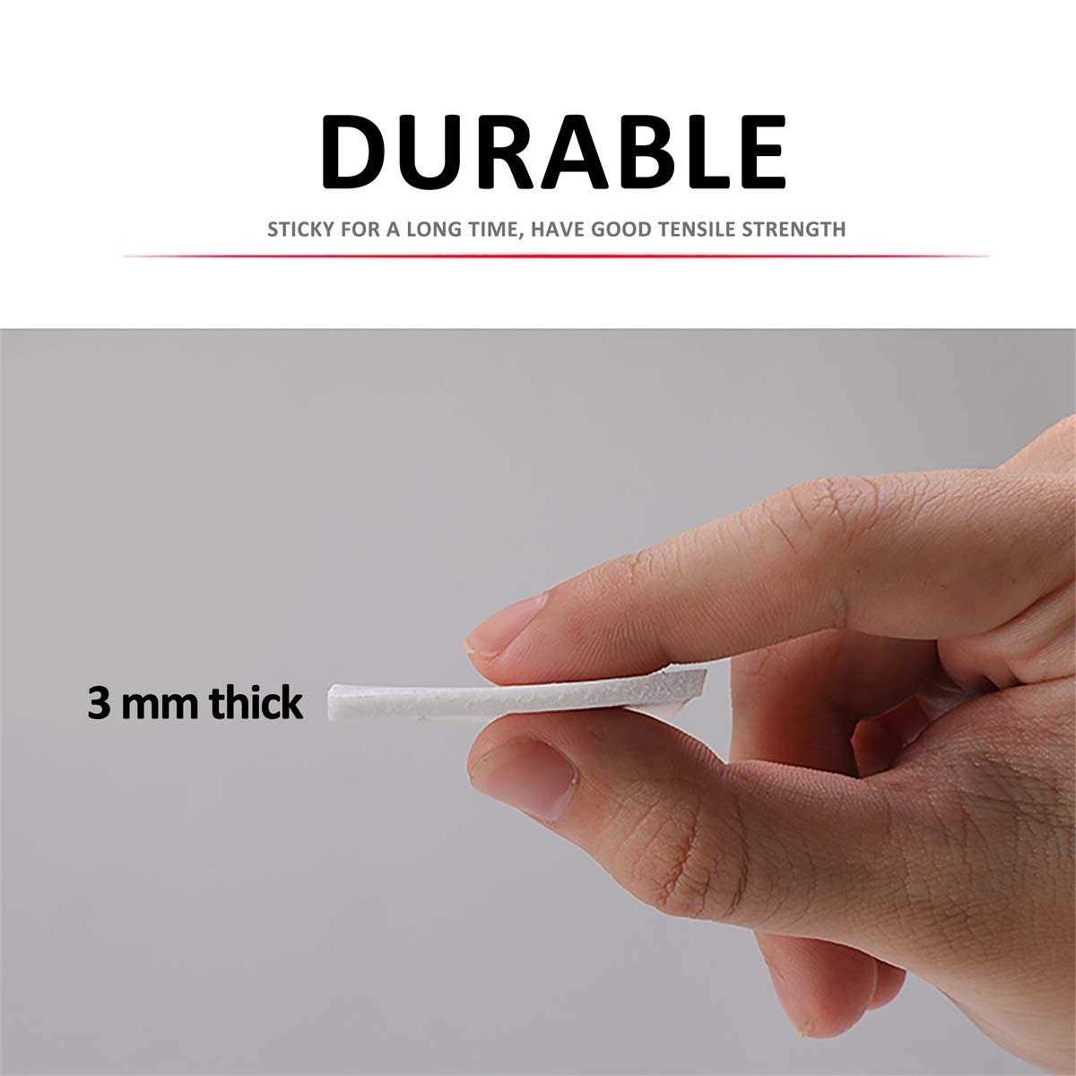 ToLanbbt Double Sided Tape Outdoor and Indoor Super Strong PE Foam Seal Strip for Home & Office Decor Automotive Mounting Photo Frame Weatherproof - Image 4