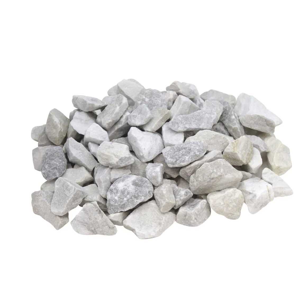 White Landscaping Rocks White Gravel Marble Chips 0.5 to 1.5 inches in Length - Image 4