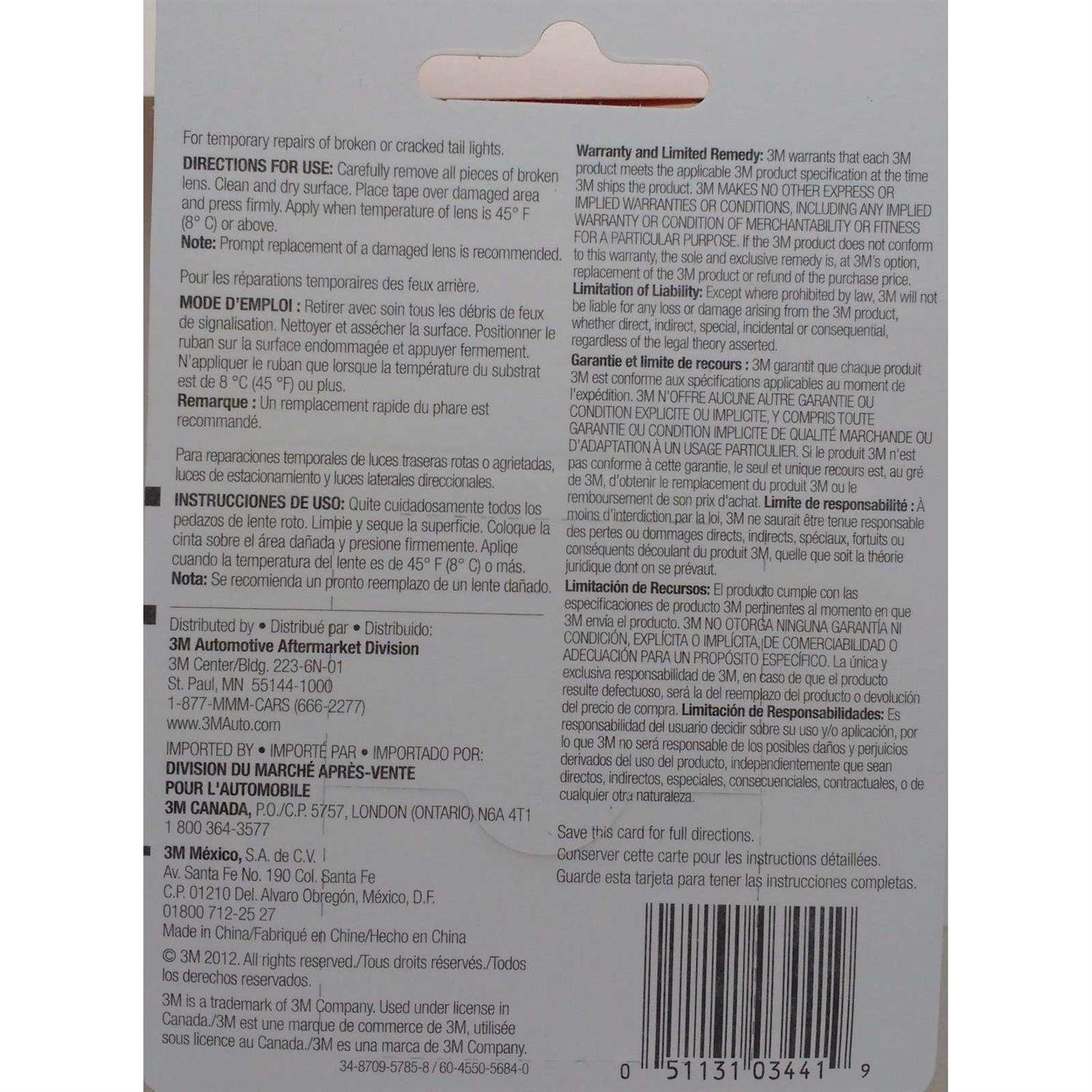 3M Amber Lens Repair Tape - Image 3