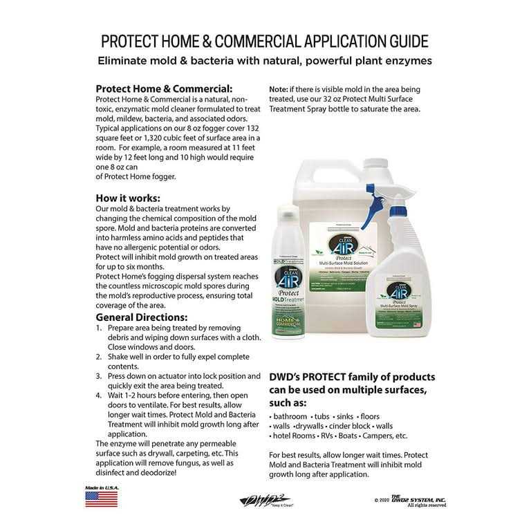 The DWD2 System, Inc. DWD2 Protect Automotive Mold-Odor Enzyme Treatment Full Release Fogger - Image 5