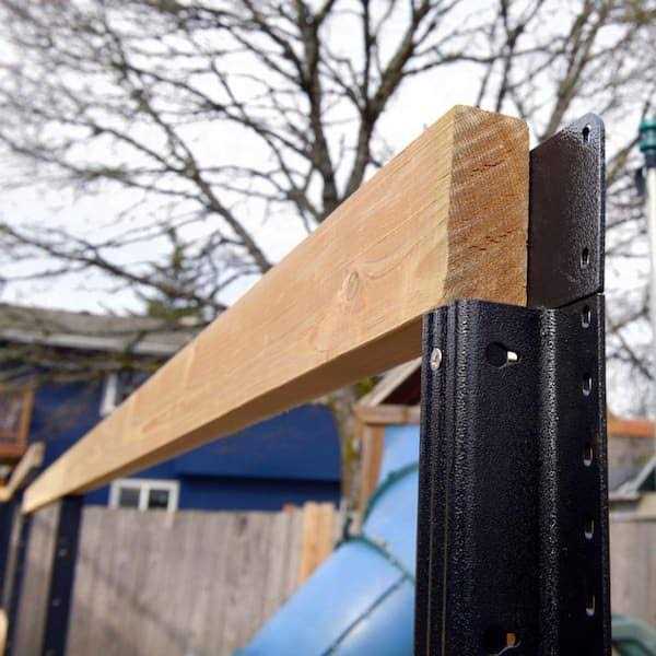 Lifetime Steel Post 7-ft H x 4-in W Black Steel Post Line Fence Post LTP - Image 5