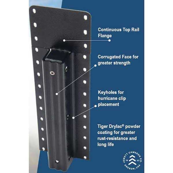 Lifetime Steel Post 7-ft H x 4-in W Black Steel Post Line Fence Post LTP - Image 3