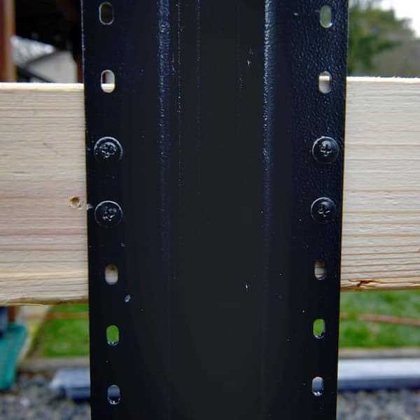 Lifetime Steel Post 7-ft H x 4-in W Black Steel Post Line Fence Post LTP - Image 4